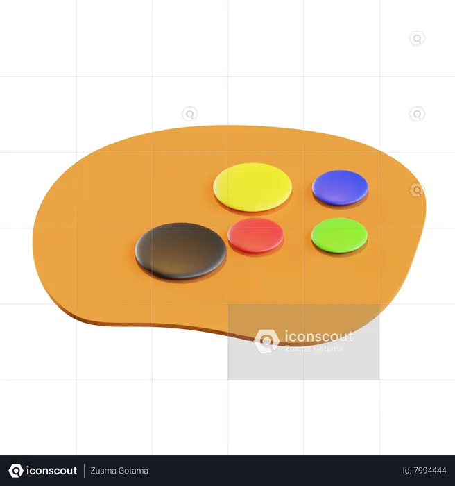 Color Palette  3D Icon