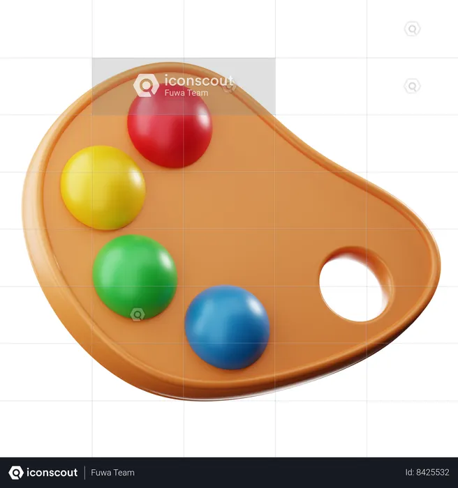 Color Palette  3D Icon