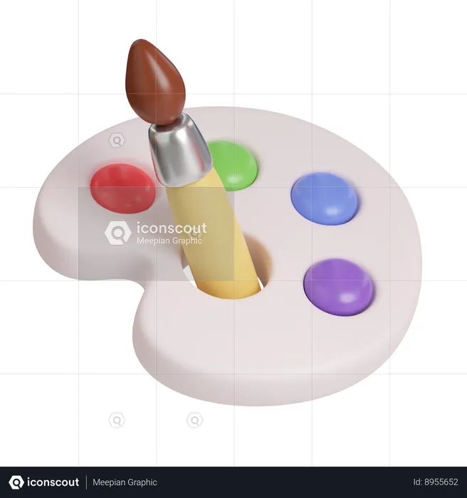 Color Palette  3D Icon