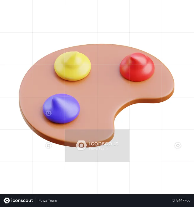 Color palette  3D Icon