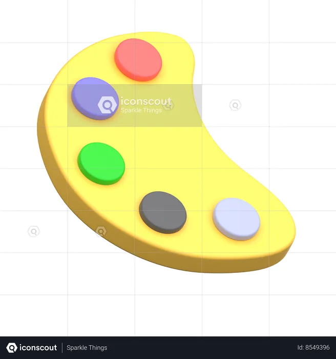 Color Palette  3D Icon