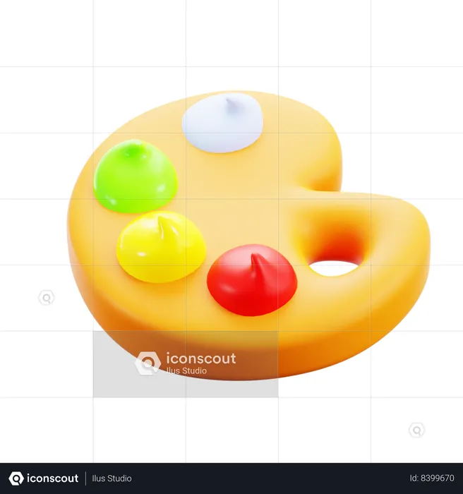 Color Palette  3D Icon