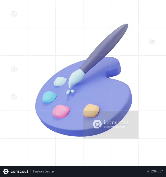 Color Palette  3D Icon