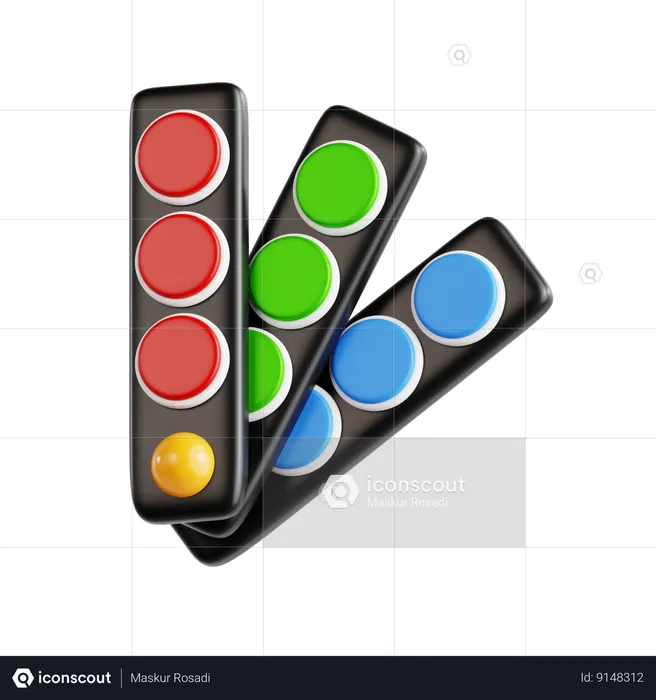 Color Palette  3D Icon