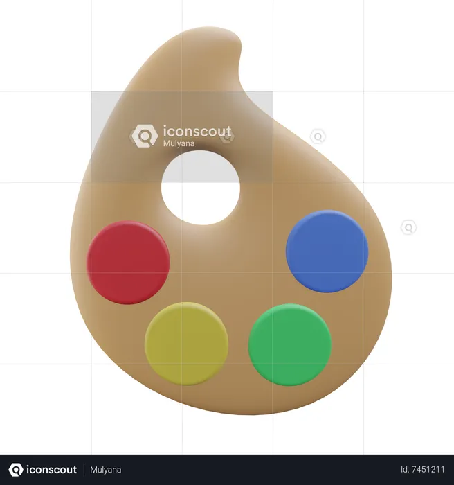 Color Palette  3D Icon