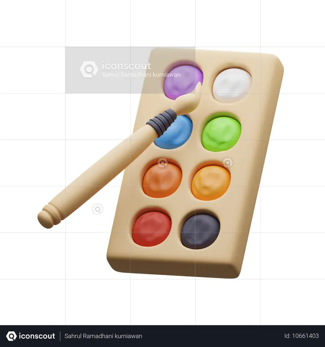 Color pallete  3D Icon