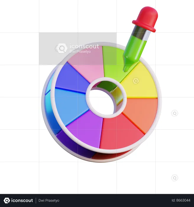 Color Pallete  3D Icon