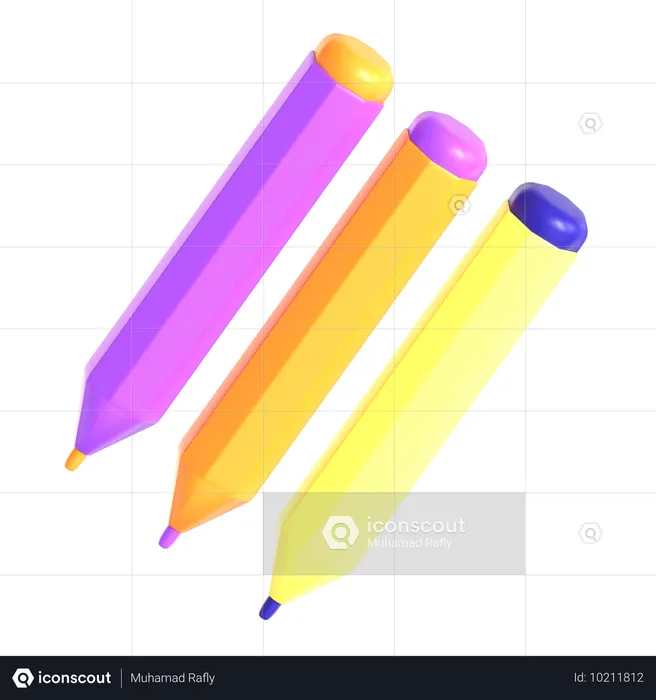 Color Pencil  3D Icon