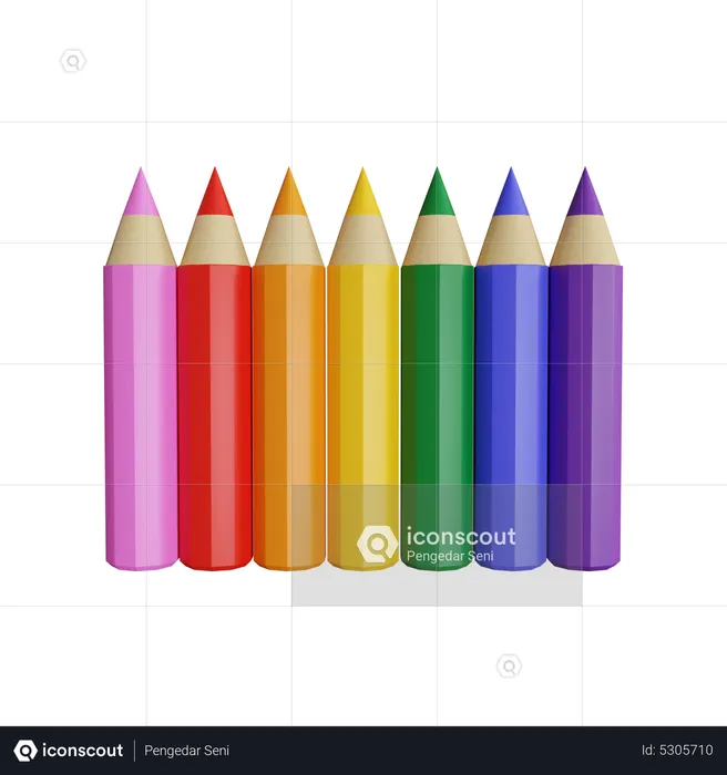 Color Pencil  3D Icon