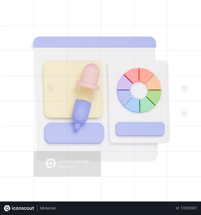 Color Picker  3D Icon