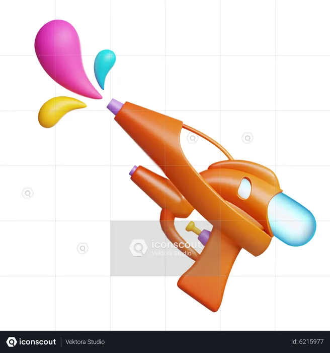 Color Shotgun Play  3D Icon