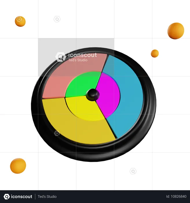 Color Wheel  3D Icon