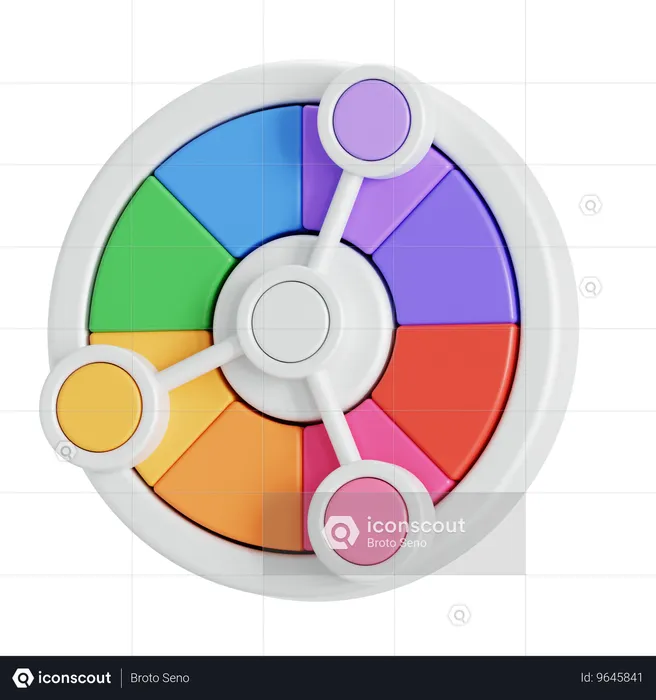 Color wheel  3D Icon