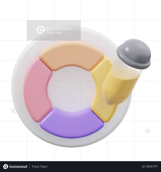 Color Wheel  3D Icon