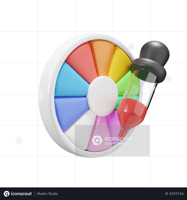 Color Wheel  3D Icon