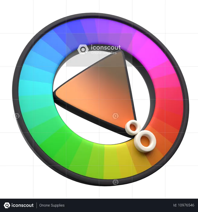 Color Wheel  3D Icon