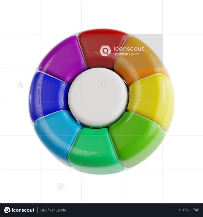 Color Wheel  3D Icon