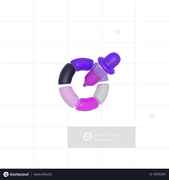 Color Wheel  3D Icon