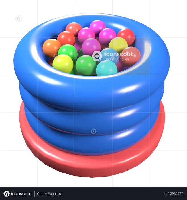 Colored Balls  3D Icon