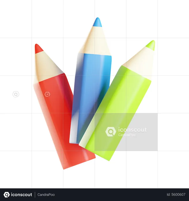 Colored Pencils  3D Icon