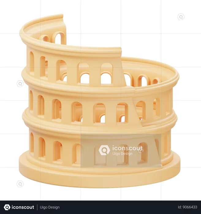 Colosseum Roma  3D Icon