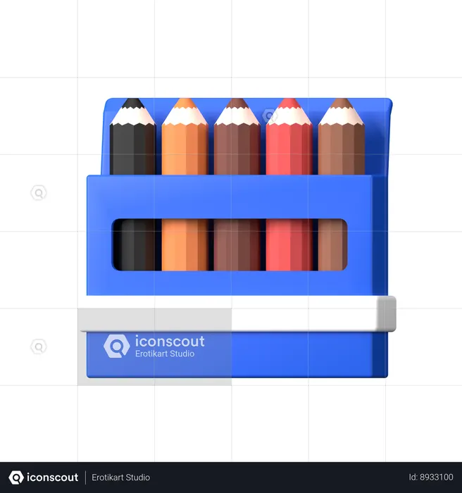 Colour Pencil  3D Icon