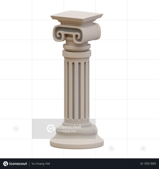 Column  3D Illustration