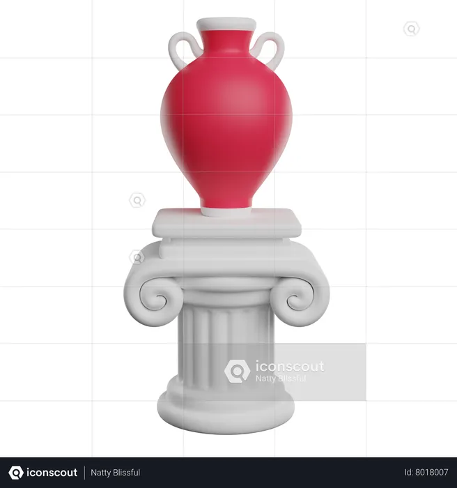 Columna griega  3D Icon