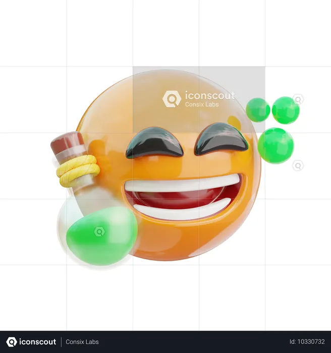 Com emoji de poção  3D Icon