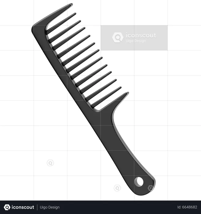 Comb Hair  3D Icon
