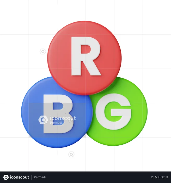 Combinación rgb  3D Icon