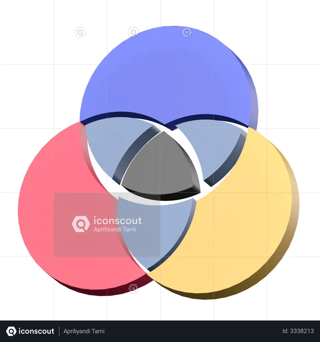 Combinaciones de colores  3D Illustration