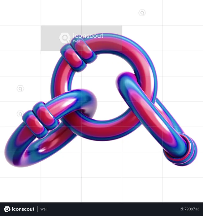 Combined Ring Abstract  3D Icon