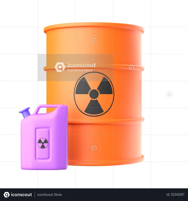 Combustible nucléaire  3D Icon