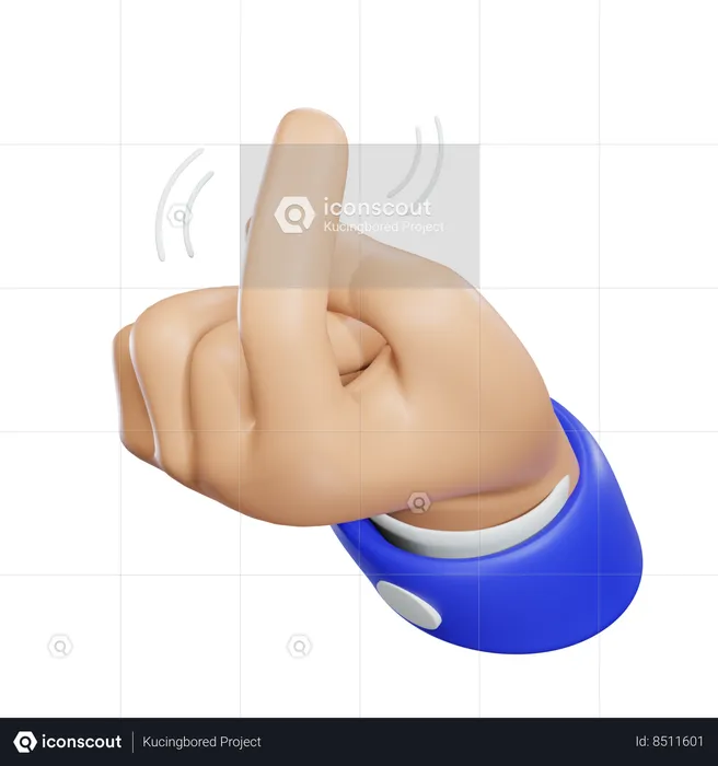 Come Here Hand Emoji 3D Icon