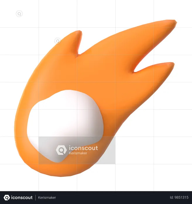 Cometa  3D Icon