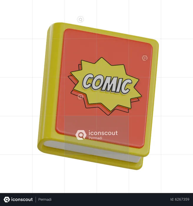 Comicbuch  3D Icon