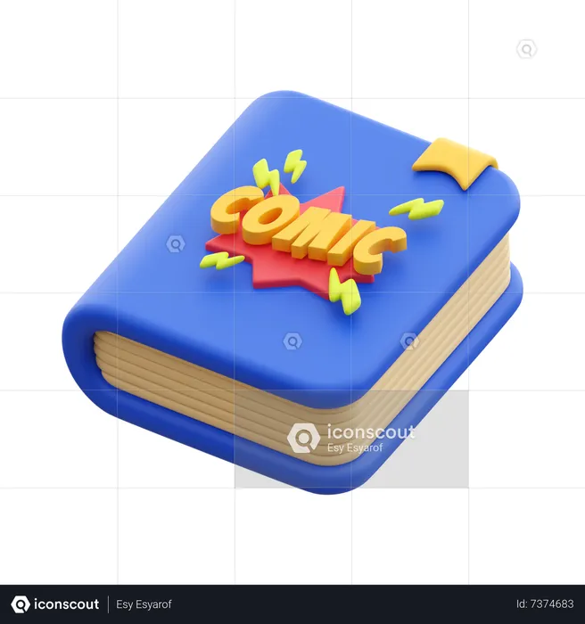 Comicbuch  3D Icon