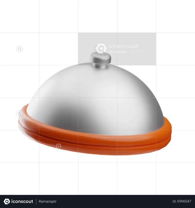 Campana de comida  3D Icon