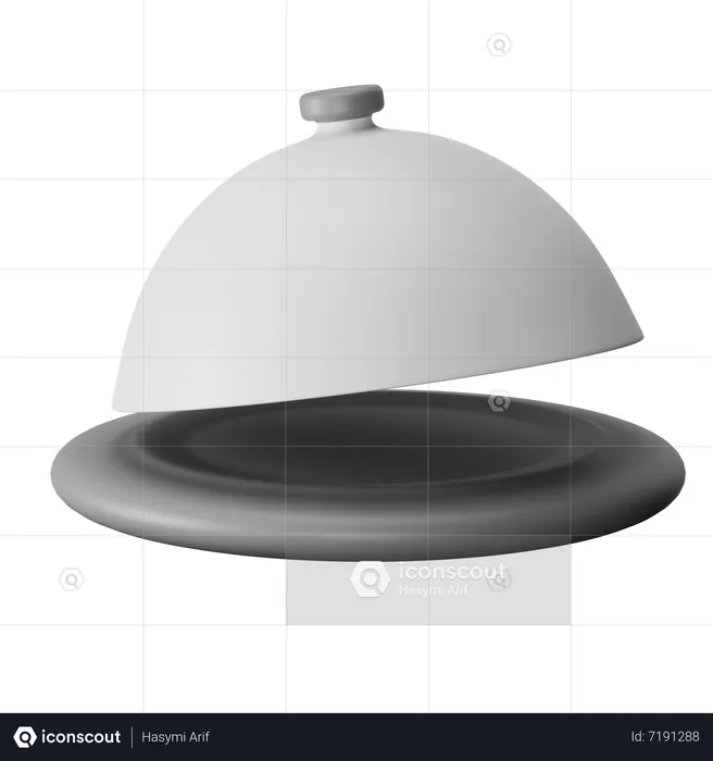 Campana de comida  3D Icon