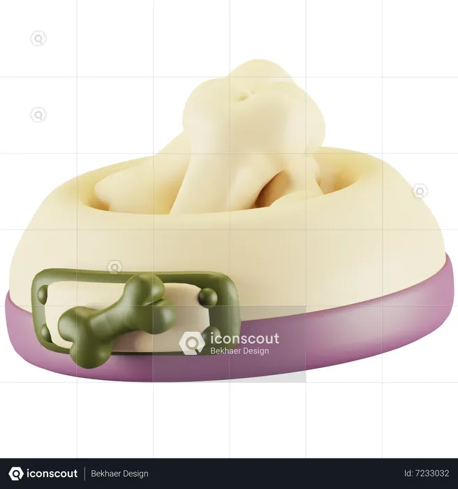 Comida de cão  3D Icon