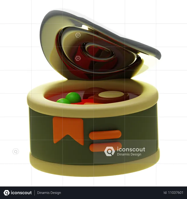 Comida enlatada  3D Icon