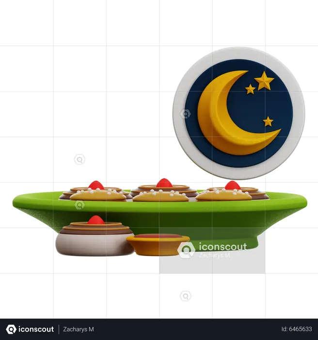 Comida iftar  3D Icon