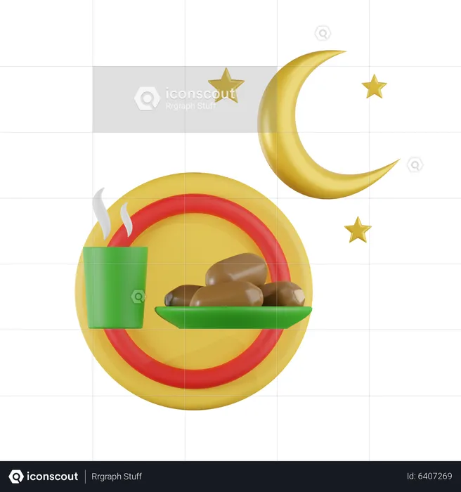 Comida musulmana  3D Icon