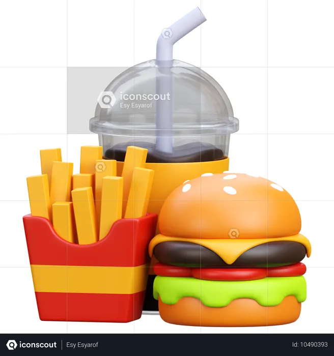 Comida rápida  3D Icon