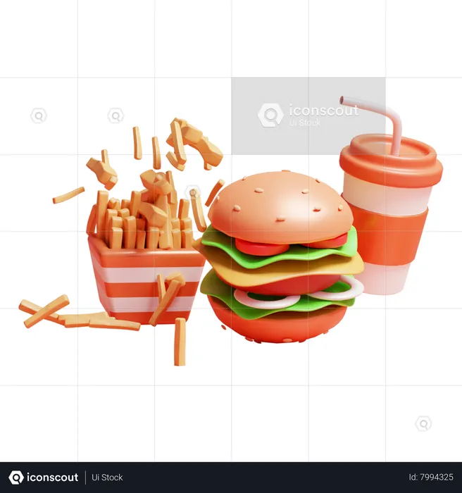 Comida rápida  3D Icon