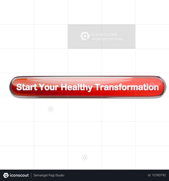 Comienza tu transformación saludable  3D Icon