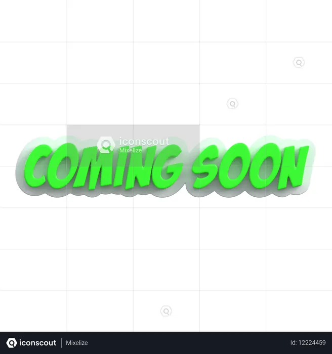 Coming Soon  3D Icon