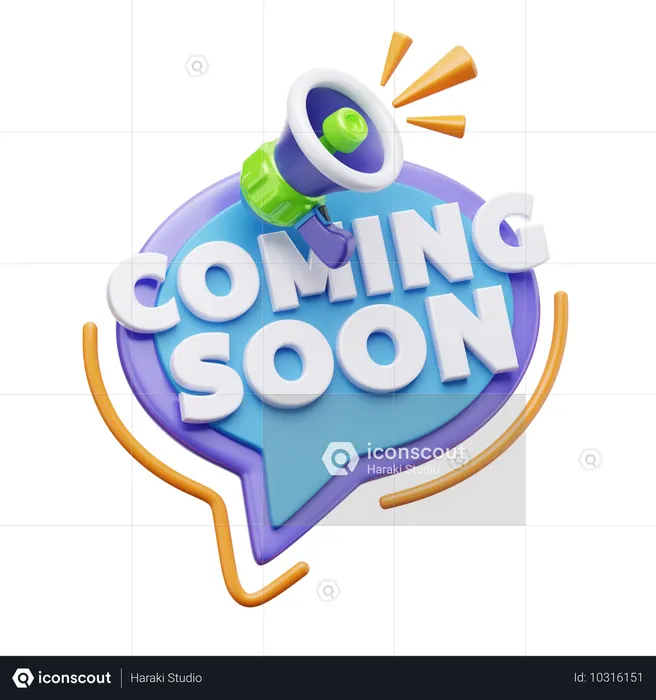 Coming Soon  3D Icon