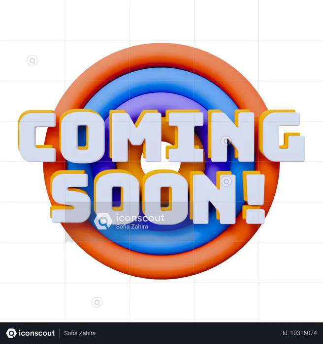 Coming Soon  3D Icon